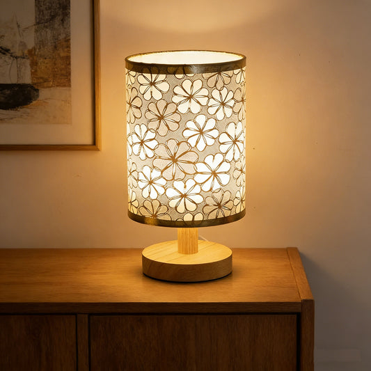 Trockenblumen-Tischlampe – Handgefertigt
