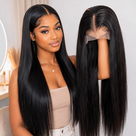 Bone Straight 13x6 HD Lace Frontal Glueless Human Hair Wig