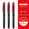 3pcs 0.5mm red pen