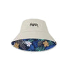 beige / tropical print