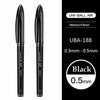 2pcs 0.5mm black pen