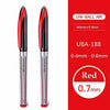 2pcs 0.7mm red pen